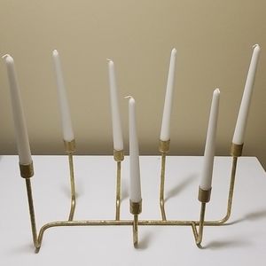 COPY - New w/out tag. Modern, golden candelabra